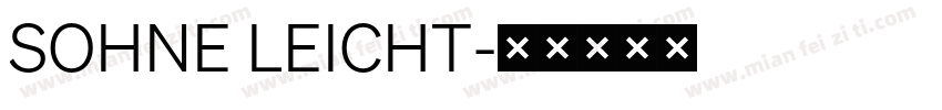 SOHNE LEICHT字体转换